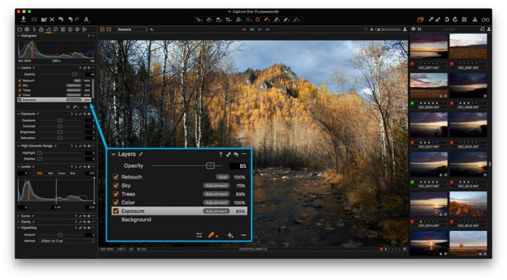 Capture One Pro photo editing