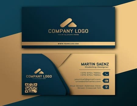 how to desing a visiting card